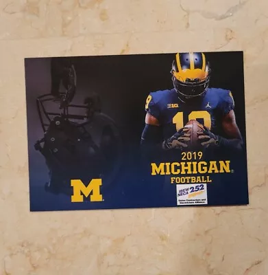 🏈 2019 Michigan Wolverines Pocket Schedule New🏈 • $1.50