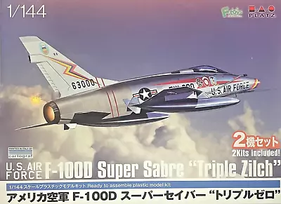 1/144 Jet Fighter: NA F-100D Supersabre  Triple Zilch [USAF] 2in1 #PF79  : PLATZ • $28.95