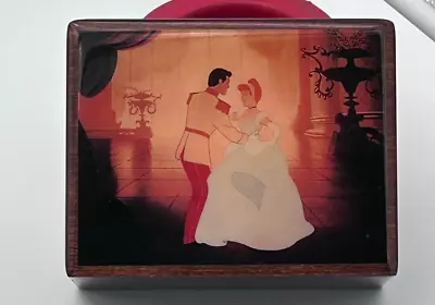 Vintage Disney Reuge Music Box Cinderella So This Is Love Wind Up Wooden Swiss • $149.99
