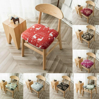$7.99 • Buy 2X Stretch Dining Chair Seat Covers Removable Seat Cushion Slipcovers Protector