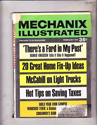 Mechanix Illustrated  Magazine-----february 1970 • $9.99