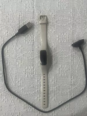 Fitbit Luxe Tracker With White Band & USB Charger • $80