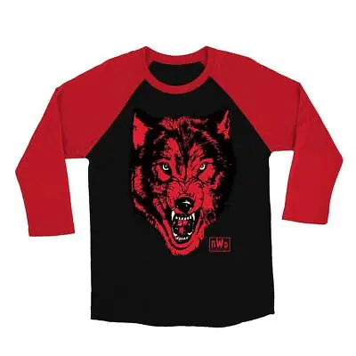 £24.99 • Buy Wwe Nwo “wolfpac” 3/4 Sleeve Raglan Shirt Wcw All Sizes New Scott Hall