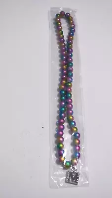 Krewe Of Muses Pastel Colored Stretch Bead Necklace With An  M  Charm • $11.04