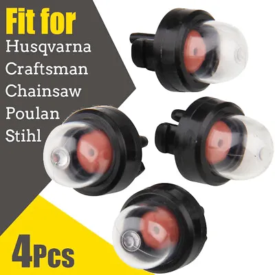 4X Primer Bulb Pump For McCulloch Husqvarna Stihl Echo Homelite Poulan Chainsaw • $6.99