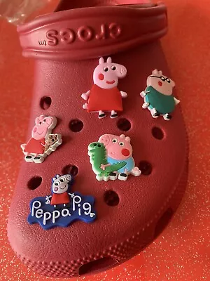 £5.99 • Buy Jibbitz Croc Shoe Charms Set Of,5 Peppa Pig