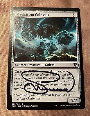 SIGNED MTG Maelstrom Colossus Commander Legends LP Signed By Svetlin Velinov • $1.49