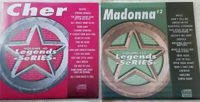 LEGENDS 2 CDG KARAOKE DISCS 1980'S MADONNA CHER POP OLDIES CD+G MUSIC SONGS Set • $18.35