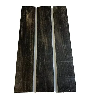 Pack Of 3 Gaboon Ebony Thin Stock Lumber Board Wood Blank 3/8  X 2  X 20  • $71.96