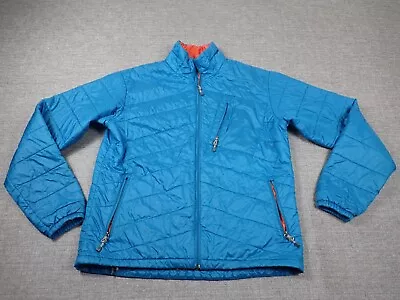 Ibex Wool Aire Full Zip Nylon Loft Jacket Men's Medium Blue Long Sleeve • $119.99