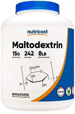 Nutricost Maltodextrin Powder 8LBS - High Quality Pure Powder - Gluten Free • $37.99