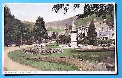 Postcard. The Gardens & Memorial Matlock Bath • £1.21