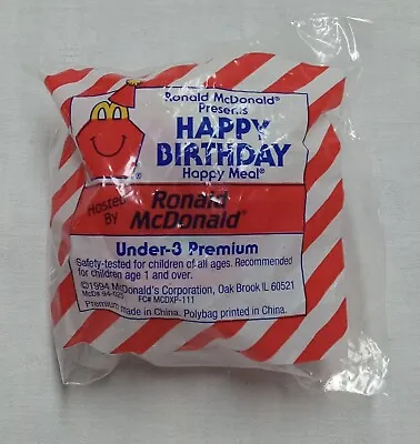 Vintage McDONALD'S 1994 Happy Birthday Happy Meal Ronald Under-3 Toy NEW • $6.75