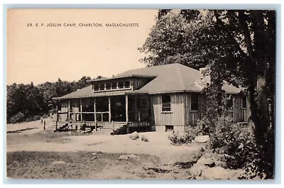 C1940's Dr. E.P. Joslin Camp Charlton Massachusetts MA Antique Postcard • £14.44