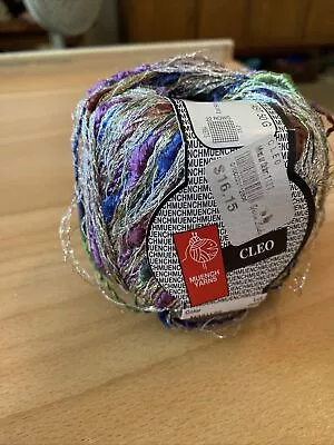 Muench Yarns Cleo Yarn Pastel & Silver Metallic Knit Crochet Craft 50G • $12.95