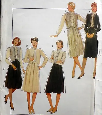 SEWING PATTERN - Skirt Jacket Waistcoat Vintage 1980's - UNCUT - Multi Size • £3.50