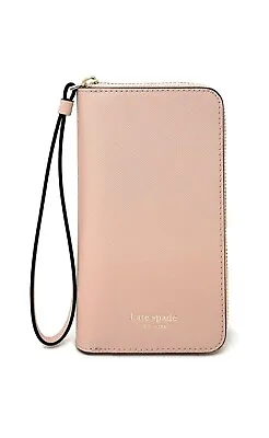 Kate Spade New York Iphone Case Cameron Zip Leather Wristlet For IPhone XS Max • £39