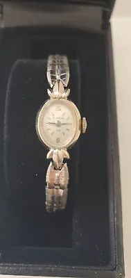 $119 • Buy Vintage Bulova Watch Ladies Solid 14k White Gold