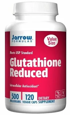 Jarrow Formulas Glutathione Reduced500mg-120 V Caps 09/24 • £45