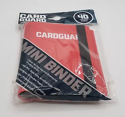 Card Guard Mini Binder RED W/ Strap - Holds 40 Cards CardGuard **NEW** • $11.99