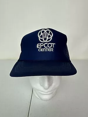 Vintage Disney Epcot Center Hat Adult Size Adjustable Cap Snapback Trucker -READ • $16.98