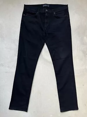 J Brand Mens Kane Straight Fit Stretch Jeans Indigo Black Size 36 • $15