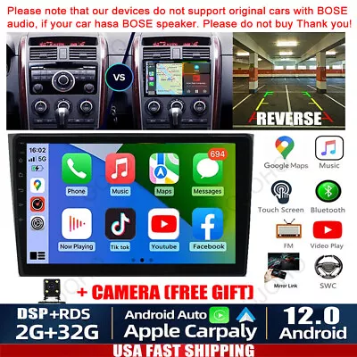 GPS Navi +Camera Android 12 Car Stereo Radio Carplay For Mazda CX-9 2007-2015 • $169.99