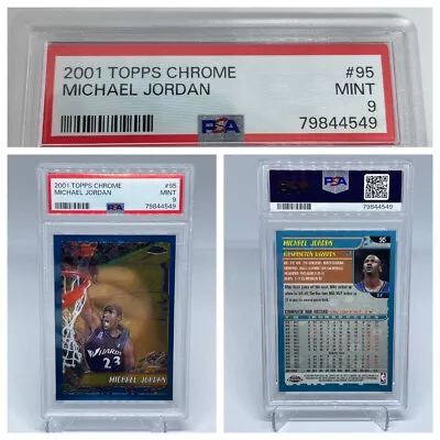 Michael Jordan 2001-02 2001 Topps Chrome #95 PSA 9 • $49.99