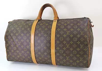 Authentic Vintage LOUIS VUITTON Keepall 55 Monogram Canvas Duffel Bag #56599 • $359.10