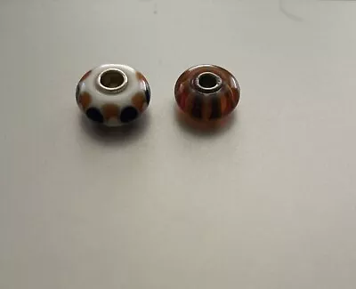 Trollbeads - 2 Glass Beads - FREE SHIP • $5