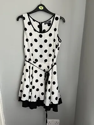 £5 • Buy New York Laundry Polka Dot Dress Size M 