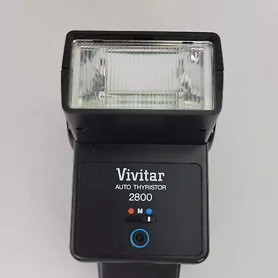 Vivitar 2800 Auto Thyristor Electronic Flash With Shoe Mount Tested • $11.89