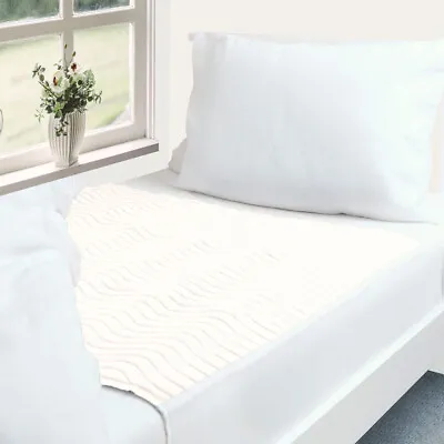 Eco White WashableReusableIncontinence Bed Pad/Waterproof Mattress Protector. • £11.75