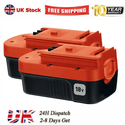 £35.98 • Buy 2x 4800mAh Battery For Black & Decker A18 A1718 A18NH A18E HPB18-OPE Firestorm