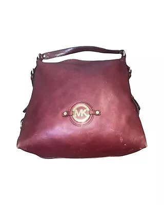 Michael Kors Stockard Leather Large Shoulder Bag Cinnabar • $39.99