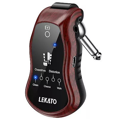 LEKATO 5 In 1 Guitar Effect Pedal Training Synthesizer Headphone AMP Bluetooth • £25.07