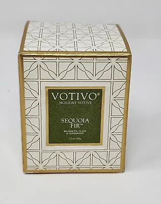 Votivo Sequoia Fir Holiday Votive Candle - Mini Size (2.1 Oz) NEW In Box • $8