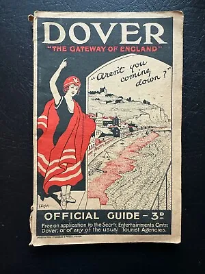 Early Dover Gateway To England Kent Official Tourist Guide Street Map Plan • £35