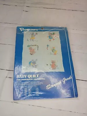 VOGART BABY QUILT Stamped Fabric For Embroidering Or Painting New With Yarn • $7.20