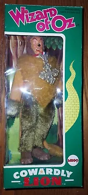 WIZARD OF OZ Vintage 8  MEGO 1974 COWARDLY LION COMPLETE NEW Doll With Box. • $39.99