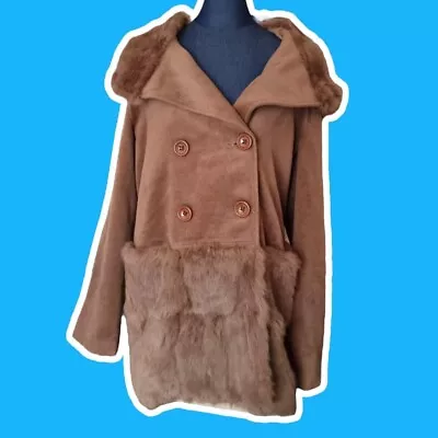 Fluffy Penny Lane Style Afghan Hooded Coat Size M • $100