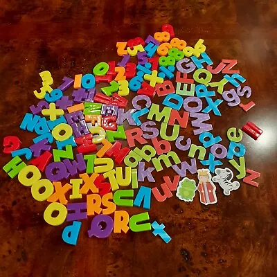 Craft Lot Of Magnetic Letters And Numbers Over 130 Pieces • $5.99