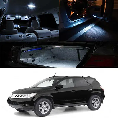 For: 03-07 Nissan Murano White LED Bulb Full Package Map Dome Door Trunk License • $19.46