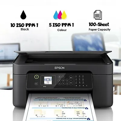 $124 • Buy Epson Workforce Printer Wireless Wi-Fi Printing 4in1 Multifunction Scan Copy Fax