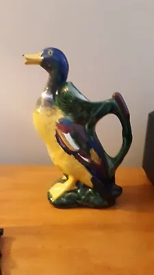 Vintage Duck Pitcher Majolica Vase  • $25