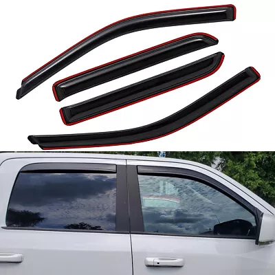 For 2010-2024 Dodge Ram 2500 3500 Crew Cab In-Channel Window Visors Vent Shade • $41.99