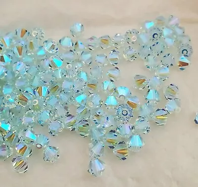 Vintage Swarovski Crystal 5301 6mm Bicone Beads Light Azore AB2X (24 Pcs)  • $8.99