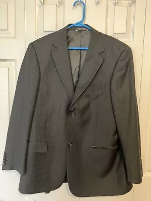 Bacharach Made In Italy Men’s Suit Jacket. Sz 42R Pure Wool. Dark Grey 2 Button • $60.50