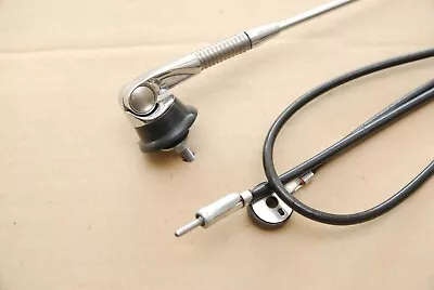$49 • Buy Vintage Chrome Roof Classic Car Antenna Aerial With Spring BMW Mercedes Mini