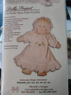 Doll Kit To Sew & Machine Embroidery • $9